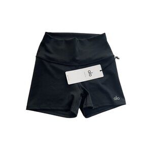 ALO Yoga 3" High-Waist Airlift Shorts in Black
